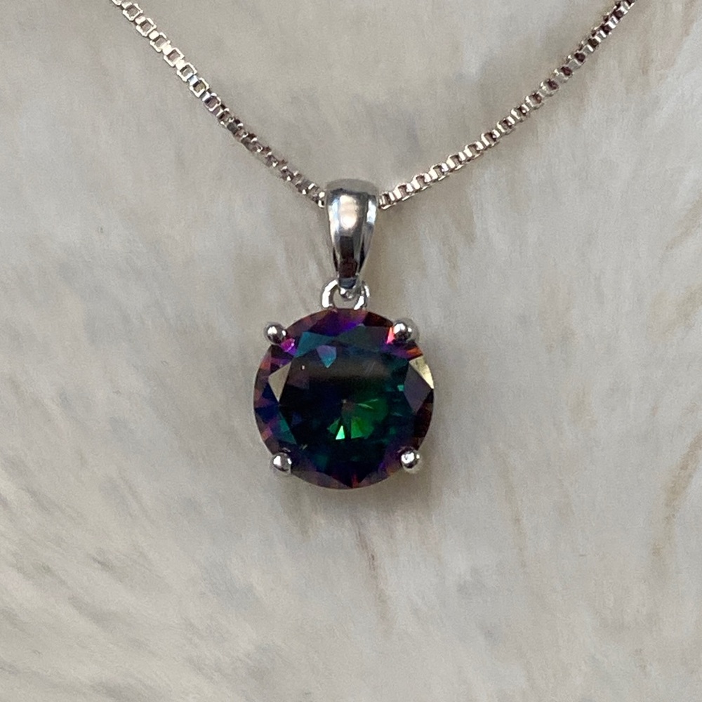 Mystic Topaz Pendant Necklace